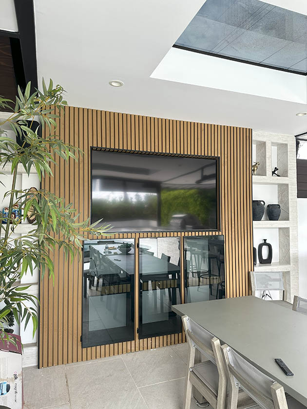 Outdoor television installation