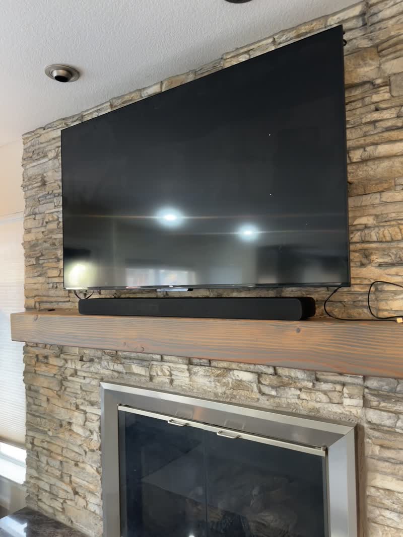 Stone Fireplace Setup