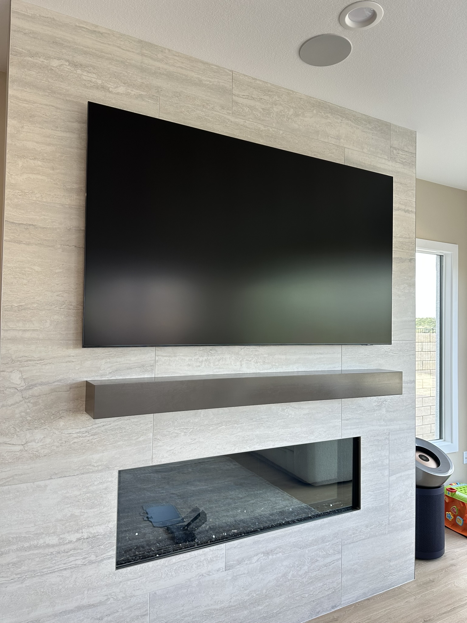 MountDone fireplace TV installation