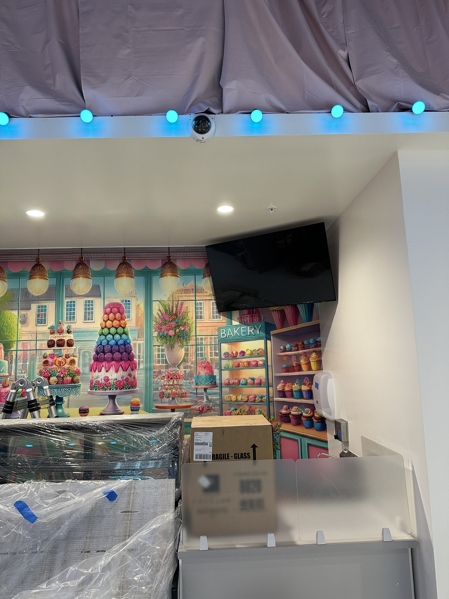 Commercial TV installation