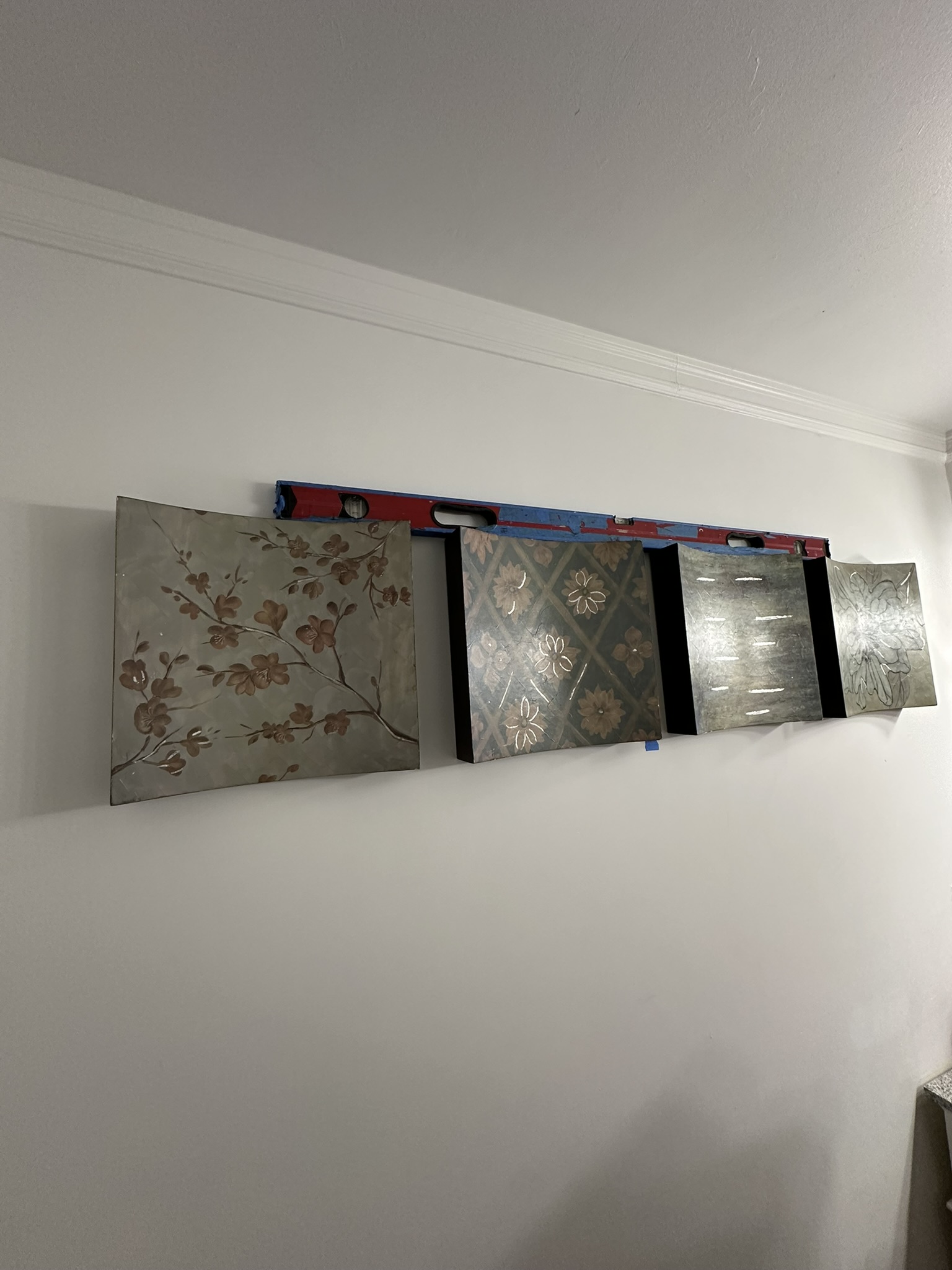 Wall art installation