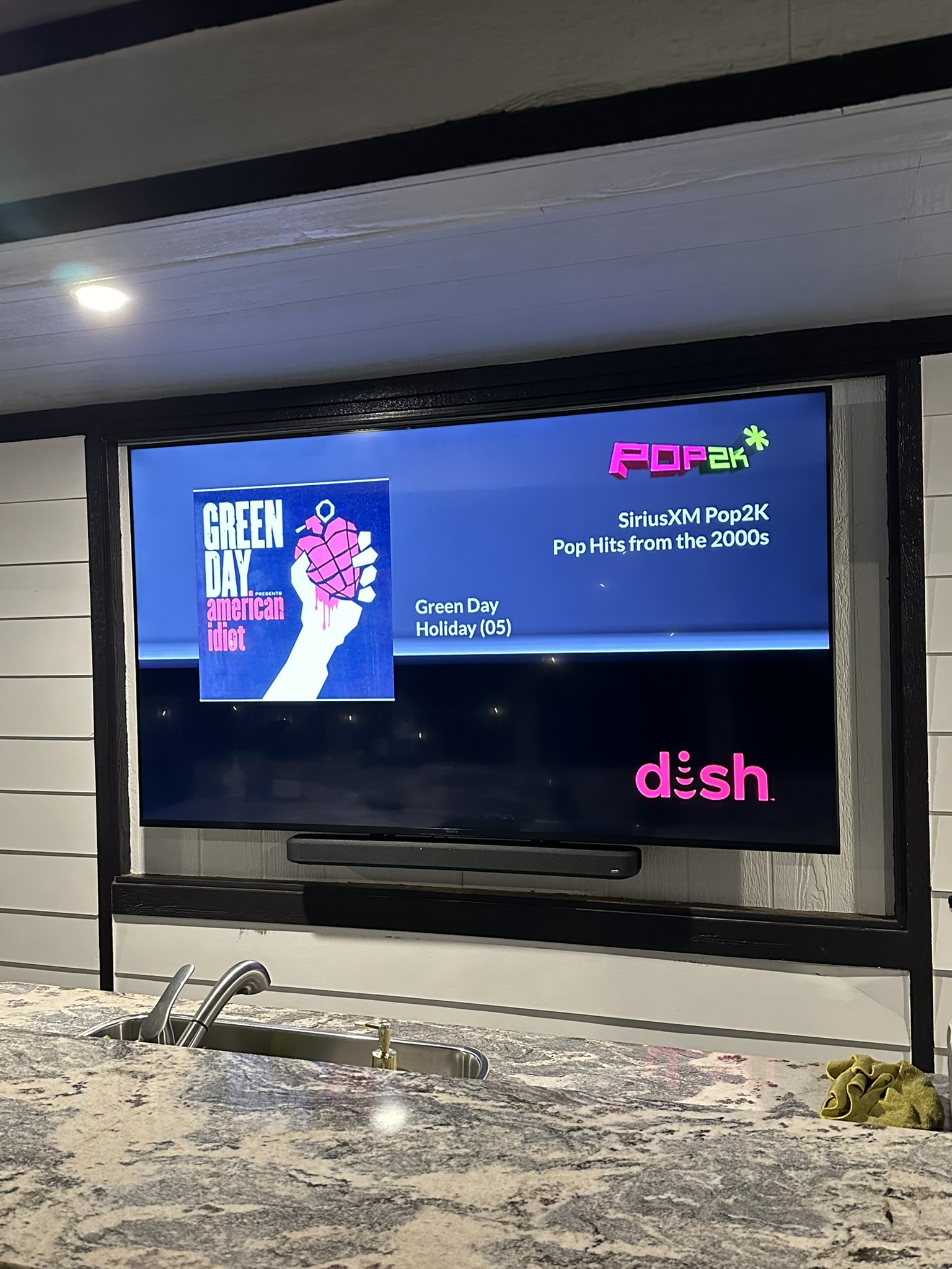 Outdoor TV completed